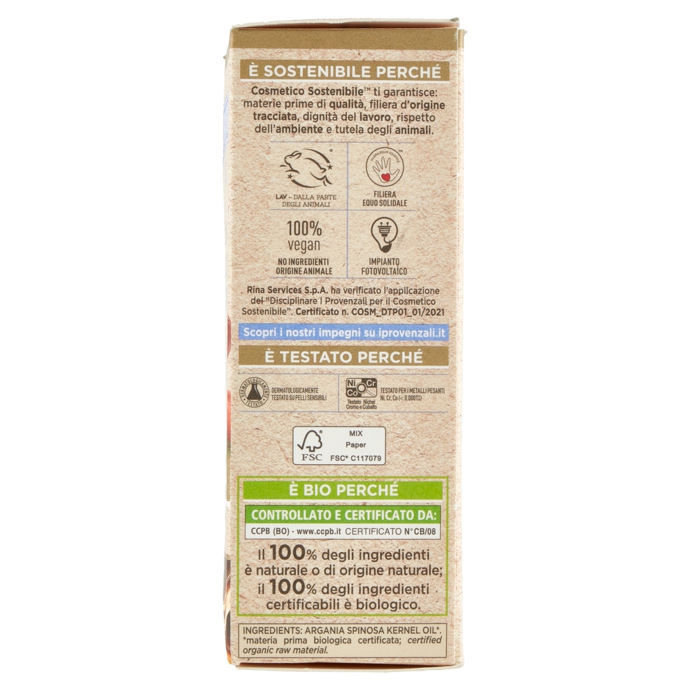 I Provenzali Bio Olio di Argan Biologico Puro al 100% 30 mL